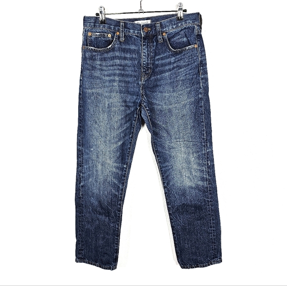 Madewell Straight Leg Cropped Jeans - Picture 2 of 7